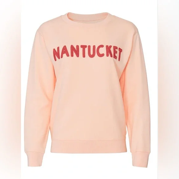 J. Crew Crew Nantucket Crewneck Sweatshirt Small Blush Pink - Picture 1 of 7